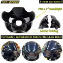 オートバイ全体のヘッドライトフェアリングカバーフロントガラス/ブラケット付きハーレーファットボブ Motorcycle Whole Headlight Fairing Cover Windscreen w/Bracket For Harley Fat Bob