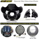 7 インチ LED ヘッドライト、フェアリングカバー全体ウインドディフレクター & ストリートボブ用ブラケット付き 7'' LED Headlight w/Whole Fairing Cover Wind Deflector & Bracket For Street Bob