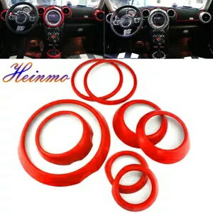 8 個車トリム装飾キットインテリアリングカバークーパーカントリーマン R60 8PCS Car Trim Decoration Kit Interior Rings Cover For Cooper Countryman R60