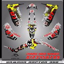 ヤマハ ラプター 350 グラフィックスキット 2004 2006 2009 から 2014 デカールステッカー atv utv Yamaha Raptor 350 graphics kit 2004 2006 2009 to 2014 decals stickers atv utv(2)