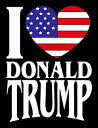 I Love Trump デカール ~ ビニール車用ウォールデカール I Love Trump Decal ~ Vinyl Car Wall Decal