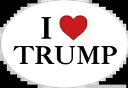 I Love トランプ デカール ~ ビニール車用ウォール デカール D2 I Love Trump Decal ~ Vinyl Car Wall Decal D2