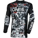 ONEAL 25 エレメント ジャージ アタック V.25 - BLK/WHT ラージ ONE006314 ONEAL 25 ELEMENT JERSEY AT...