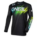 ONEAL エレメント ボルテージ ブラック/グリーン ジャージ モトクロス ONE005234 大人サイズ L ONEAL Element Voltage B...