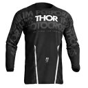 THOR 2024 パルス モトクロス MX ジャージ モノ ブラック/ホワイト 2910-7100 サイズ X-Large THOR 2024 PULSE M...