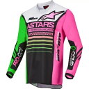 ALPINESTARS 2022 レーサー コンパス モトクロス ジャージ Blk/Grn/Fluro ピンク ユース M ALPINESTARS 2022 R...
