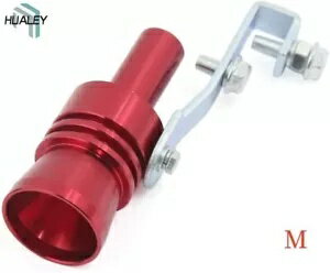 レッドユニバーサルフェイクターボサウンドエキゾーストホイッスルブローオフバルブシミュレータウィス..