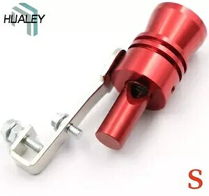 ユニバーサルレッドフェイクターボサウンドエキゾーストホイッスルブローオフバルブシミュレーターウィ..