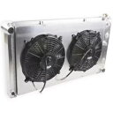 4 列アルミラジエーターシュラウドファン ビュイック 1973-1977 リーガル / 1971-1985 リビエラ用 4 Row Aluminum Radiator Shroud Fan for Buick 1973-1977 Regal / 1971-1985 Riviera