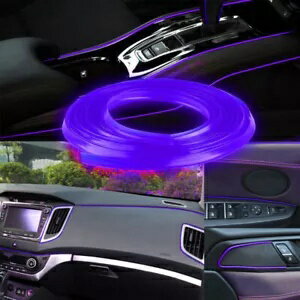 5 メートル車のインテリアトリムストリップドアギャップエッジラインインサート成形装飾パープル B 5M Car Interior Trim Strip Door Gap Edge Line Insert Molding Decor Purple B