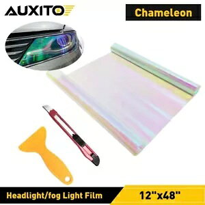 12インチ×48インチ ティント光沢フォグライト ヘッドライト テールライト サイド ビニール マーカー ス..