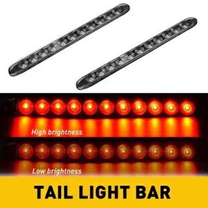 2X 15  ȥå ȥ졼顼 饤 С ȥå 11 LED  ֥졼 ơ ȥå 饤  2X 15inch Truck Trailer Light Bar Stop 11 LED Turn Brake Tail Strip Lights Lamp