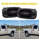 2 個後部運転席乗客外装ドアサイドハンドルシボレーシルバラード GMC 2PCS Rear Driver Passenger Exterior Door Side Handle For Chevrolet Silverado GMC(2)