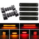 2003-2009 ハマー H2 スモーク LED ルーフキャブランニングサイドマーカーライト 14 個 For 2003-2009 Hummer H2 Smoked Led Roof Cab Running Side Marker Lights 14Pcs