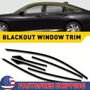 6x クローム削除ビニール ブラックアウト ウィンドウ フィット トリム シビック ホンダ セダン 2016-21用 6x Chrome Delete Vinyl Blackout Window Fit Trims For Civic Honda Sedan 2016-21