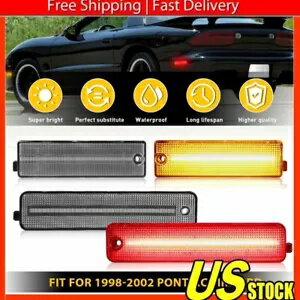 4x クリア 98-02 ポンティアック ファイアバード トランス LED フロント & リア サイド マーカー ライト 4x Clear For 98-02 Pontiac Firebird Trans LED Front & Rear Side Marker Lights