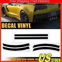 6X 完全なリフレクター ブラックアウト キット ビニール 2014-2019 シボレー コルベット C7 V 用 6X Complete Refelctor Blackout Kit Vinyl For 2014-2019 Chevrolet Corvette C7 V