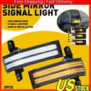 14-18 シボレーシルバラード GMC トウシエラサイドミラーシグナルライトスイッチバック LED For 14-18 Chevy Silverado GMC Tow Sierra Side Mirror Signal Light Switchback LED(2)