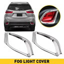 フォグライトランプトリムカバー クロームベゼル LH & RH 2014-2019 トヨタ ハイランダー用 Fog Light Lamp Trim Cover Chrome Bezel LH & RH For 2014-2019 Toyota Highlander