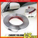0.7インチ クローム トリム モールディング ストリップ 車の装飾 ボディ ドア サイド プロテクター 16フィート 0.7'' Chrome Trim Molding Strip Car Decoration Body Door Side Protector 16ft