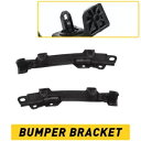 ブラック バンパー リテーナー セット 14-18 トヨタ ハイランダー フロント プライムド 2 個セット Q Black Bumper Retainer Set For 14-18 Toyota Highlander Front Primed Set of 2 Q