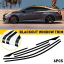 2016-2021 シビックホンダクローム削除ブラックアウトセダンウィンドウトリムマットブラック For 2016-2021 Civic Honda Chrome Delete Blackout Sedan Window Trim matte Black