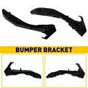 バンパーブラケット 2004-2009 プリウスセット 2 トヨタのフロント左側 & 右側下部 Bumper Bracket For 2004-2009 Prius Set 2 Toyota of Front Left & Right Side Lower