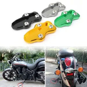 2006-16 カワサキバルカン VN 900 ゴールド CNC キックスタンド延長フットプレートパッド For 2006-16 KAWASAKI Vulcan VN 900 Gold CNC Kickstand Extension Foot Plate Pad