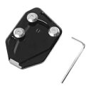 力帆 KPR150 黒オートバイキックスタンドサイドスタンド延長プレートパッド For LIFAN KPR150 Black Motorcycle Kickstand Side Stand Extension Plate Pad(2)