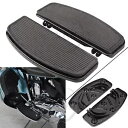 ドライバーフロアボード底部 + ゴムインサートパッド ハーレー 86-17 FL ソフテイル FXST 用 Driver Floorboards Bottoms+Rubber Inserts Pad For Harley 86-17 FL Softail FXST