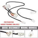 US ツアーパック ハーレー エレクトラグライド FLHTC FLHTK 用クイック ディスコネクト ワイヤリング ハーネス US Tour-Pak Quick Disconnect Wiring Harness For Harley Electra Glide FLHTC FLHTK