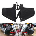 オートバイ ブラック エンジン ガード ロワー レッグ ウォーマー Victory Vegas Kingpin Jackpot 用 Motorcycle Black Engine Guard Lower Leg Warmer for Victory Vegas Kingpin Jackpot