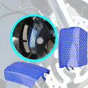 ハーレーツーリングストリートグライドナイト/Vロッド用ブルーフロントキャリパースクリーンインサート Blue Front Caliper Screen Inserts For Harley Touring Street Glide Night/V-Rod