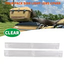 クリアツアーパックサイドライトレンズカバーハーレーエレクトラグライドEFI FLHTI FLHT用 Clear Tour Pack Side Light Lens Covers For Harley Electra Glide EFI FLHTI FLHT(2)