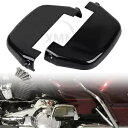 ハーレーストリートグライドソフテイルスタンダードFXST用ブラックリアフロアボードインサートカバー Black Rear Floorboard Insert Cover For Harley Street Glide Softail Standard FXST(2)