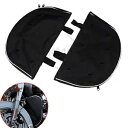 ブラックソフトロウアーチャップスレッグウォーマーバッグハーレーソフテイルデラックスFLSTNスリムFLS用 Black Soft Lowers Chaps Leg Warmer Bag For Harley Softail Deluxe FLSTN Slim FLS