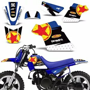 デカールグラフィックキット Yamaha PW 50 ダートバイク MX モトクロス Deco PW50 1990-2007 RS Decal Graphic kit for Yamaha PW 50 Dirt Bike MX Motocross Deco PW50 1990-2007 RS