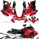Ski-Doo 850 Renegade サミット デカール グラフィック キット スレッド G4 スノーモービル ラップ アイス レッド Ski-Doo 850 Renegade Summit Decal Graphic Kit Sled G4 Snowmobile Wrap ICE RED(2)