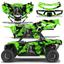 UTV グラフィックス キット デカール ステッカー Textron Wildcat XX 2018 以降 REAPER グリーン用 UTV Graphics ...