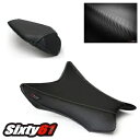 Kawasaki ZX10R シートカバー 2016-2020 Luimoto ブラック グリーン ステッチ カーボンファイバー Kawasaki ZX10R Seat Covers 2016-2020 Luimoto Black Green Stitch Carbon Fiber(2)