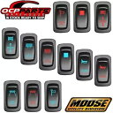 新しい! Moose Utility サイドバイサイド ロープロファイル ロッカー スイッチ - カラーとスタイルを選択 NEW! Moose Utility Side by Side Low-Profile Rocker Switch - Pick Color & Style