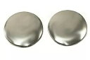 ハーレーダビッドソン用ポリッシュロープロファイルガスキャップセット by V-Twin Polished Low Profile Gas Cap Set for Harley Davidson by V-Twin