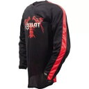 ブラック/レッド Sz S オセロット アドレナリン モトクロス ジャージ Black/Red Sz S Ocelot Adrenaline Motocross...