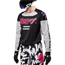 Shift Racing White Label フランク ユース ジャージ、ブラック/グレー/ピンク Shift Racing White Label Fla...
