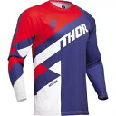 トール セクター チェッカー ユース ジャージ、ネイビー ブルー/レッド/ホワイト Thor Sector Checker Youth Jersey, Navy...