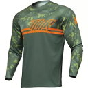 トール セクター デジカモ ユース ジャージ、フォレスト グリーン/オレンジ Thor Sector Digi Camo Youth Jersey, Fores...