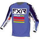 FXR レーシング クラッチ プロ ユース ジャージ、ブルー/ネイビー ブルー/ホワイト FXR Racing Clutch Pro Youth Jersey,...