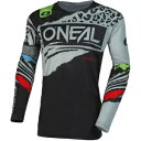 オニール レーシング メイヘム ワイルド ユース ジャージ、ブラック/グレー O'Neal Racing Mayhem Wild Youth Jersey, B...
