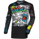 オニール レーシング エレメント ランシッド ジャージ、ブラック/ホワイト/マルチ O'Neal Racing Element Rancid Jersey, B...
