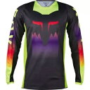 Fox Racing 180 Flora ジャージ、ブラック/イエロー/レッド Fox Racing 180 Flora Jersey, Black/Yello...